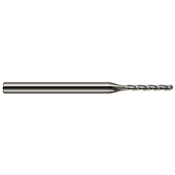 Miniature End Mill - Ball - Long Flute, 0.2500" (1/4), Length of Cut: 2"